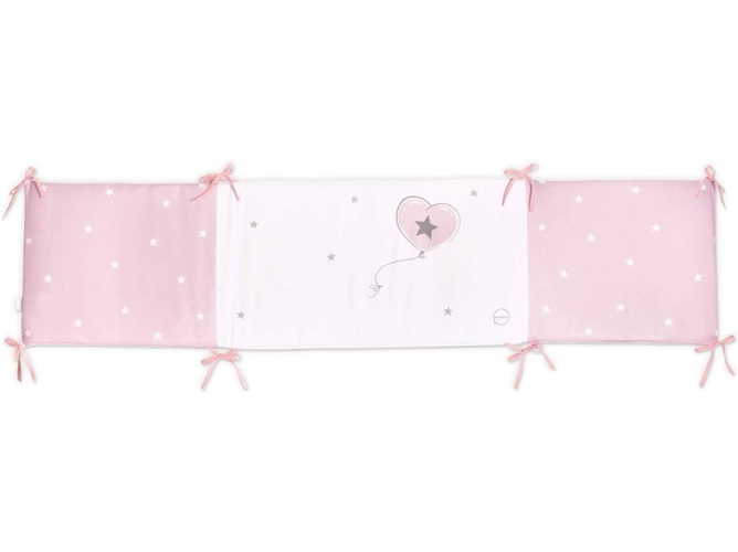 Protector De Cuna PEKEBABY Elefantino Rosa