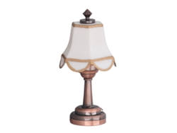 Lámpara De Mesa Led En Miniatura Para Casa De Muñecas A Escala 1:12 Con Batería Incluida.