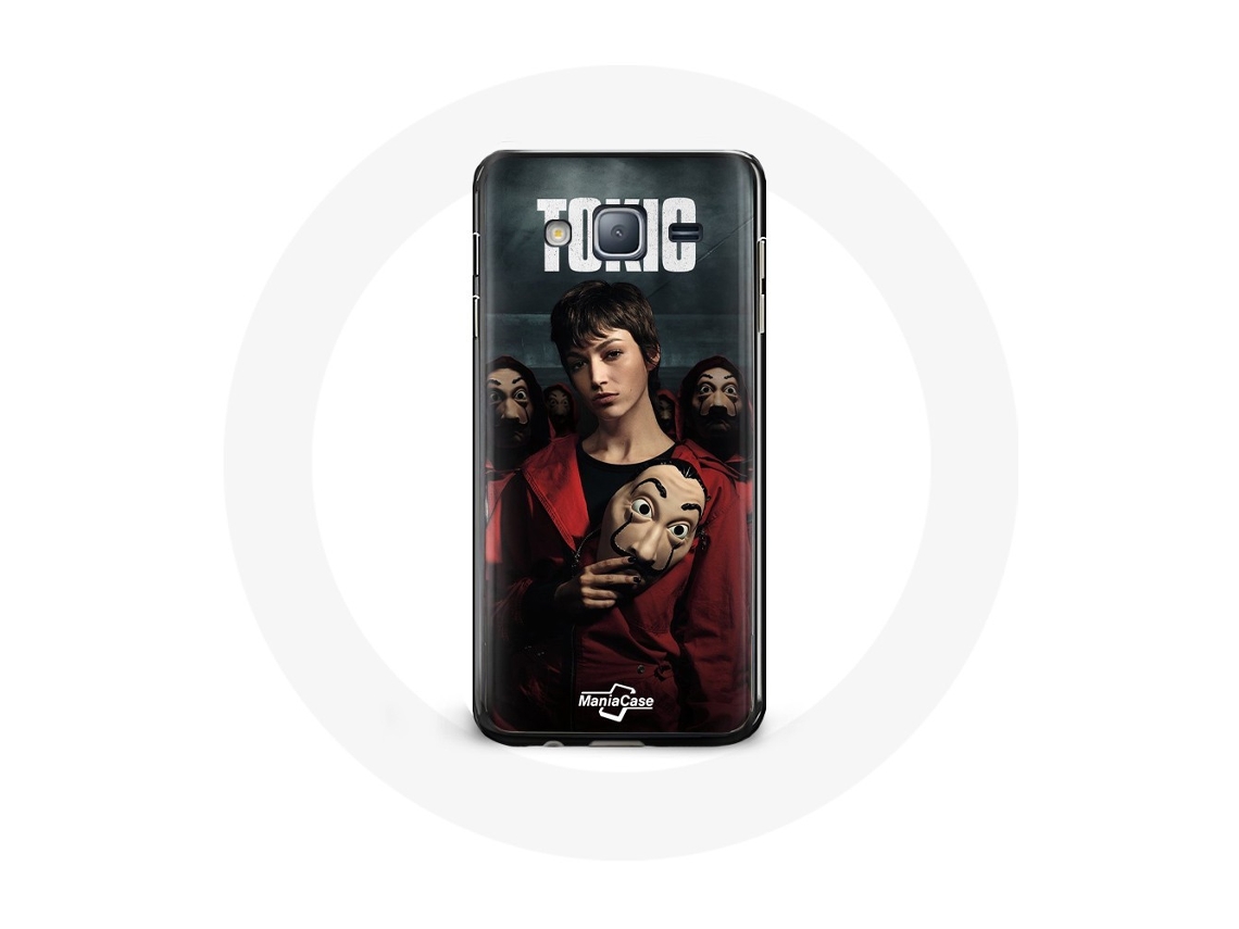 Funda para Samsung Galaxy J3 La Casa de Papel Tokyo Máscara