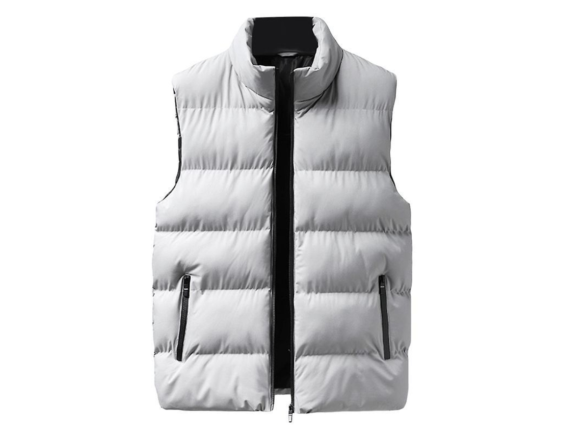 2026-chaleco Acolchado Casual De Cuello Alto Para Hombres Mystdiy Para Uso Al Aire Libre