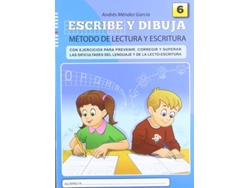 Libro Escribe Y Dibuja: Cuaderno 6 de Andrés Méndez García (Español)