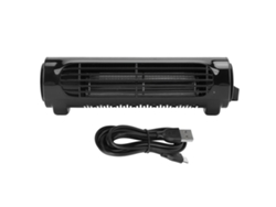 Ventilador de refrigeración para coche con USB, 3 velocidades, negro