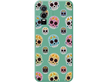 Carcasa para Vivo Y76 5G TUMUNDOSMARTPHONE Silicona Líquida Dibujos Verde