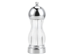 Molinillo Manual De Sal Y Pimienta Con Tapa Hermética Ajustable, Para Granos Finos Y Gruesos, Utensilio De Cocina De Acrílico Transparente.