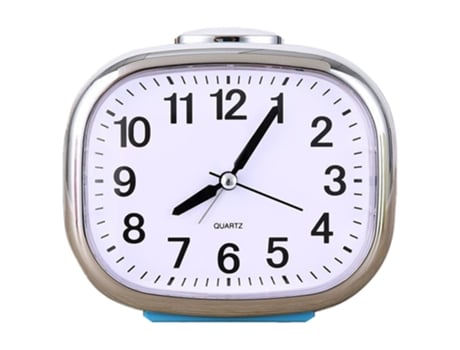 ELKUAIE Reloj de luz nocturna silencioso, reloj infantil simple, reloj despertador multifunción