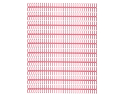 10 Bandas De Encuadernación En Espiral Con 34 Agujeros, Anillas De Plástico Divididas Para Hojas Sueltas, 12 Mm De Diámetro, Color Rosa.