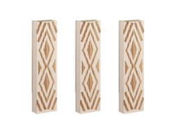 Jarrón de pared floral estilo bohemio de 3 piezas