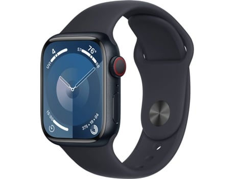 APPLE Watch Series 9 GPS+Cellular 41 mm Medianoche con Correa Deportiva Medianoche (Talla: S/M)