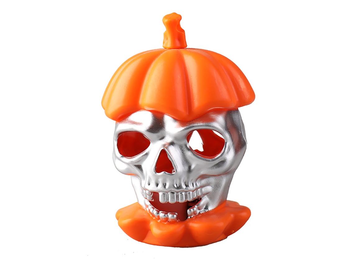 Luces De Calabaza Calavera Para Halloween Linterna De Noche Decoración De Mesa Operada Por Pilas