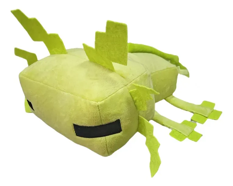 Penhascos E Cavernas Do Minecraft Pelúcia De Axolote Amarelovayotoy
