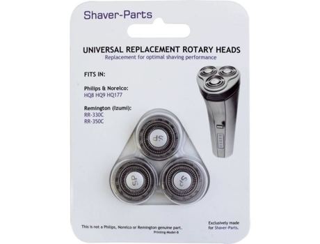 Cabezal de corte para Philips Hq8 Hq9 Hq177 y Remington Rr-330C Rr-350C Negro