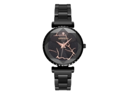 Reloj De Pulsera Sanda Para Mujer, Estilo Moderno, Con Brazalete De Acero Inoxidable Y Diseño De Cielo Estrellado.