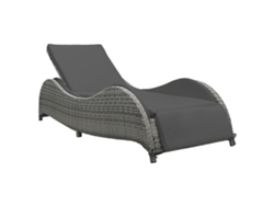 Tumbona con Almohada Vime Pie Antracite