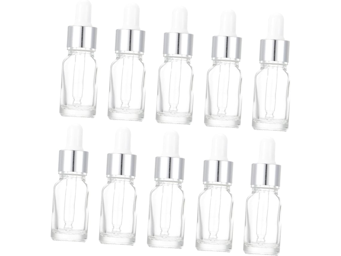 Botellas De Almacenamiento Para Exteriores Con Gotero, Juego De 10 Recipientes De Vidrio