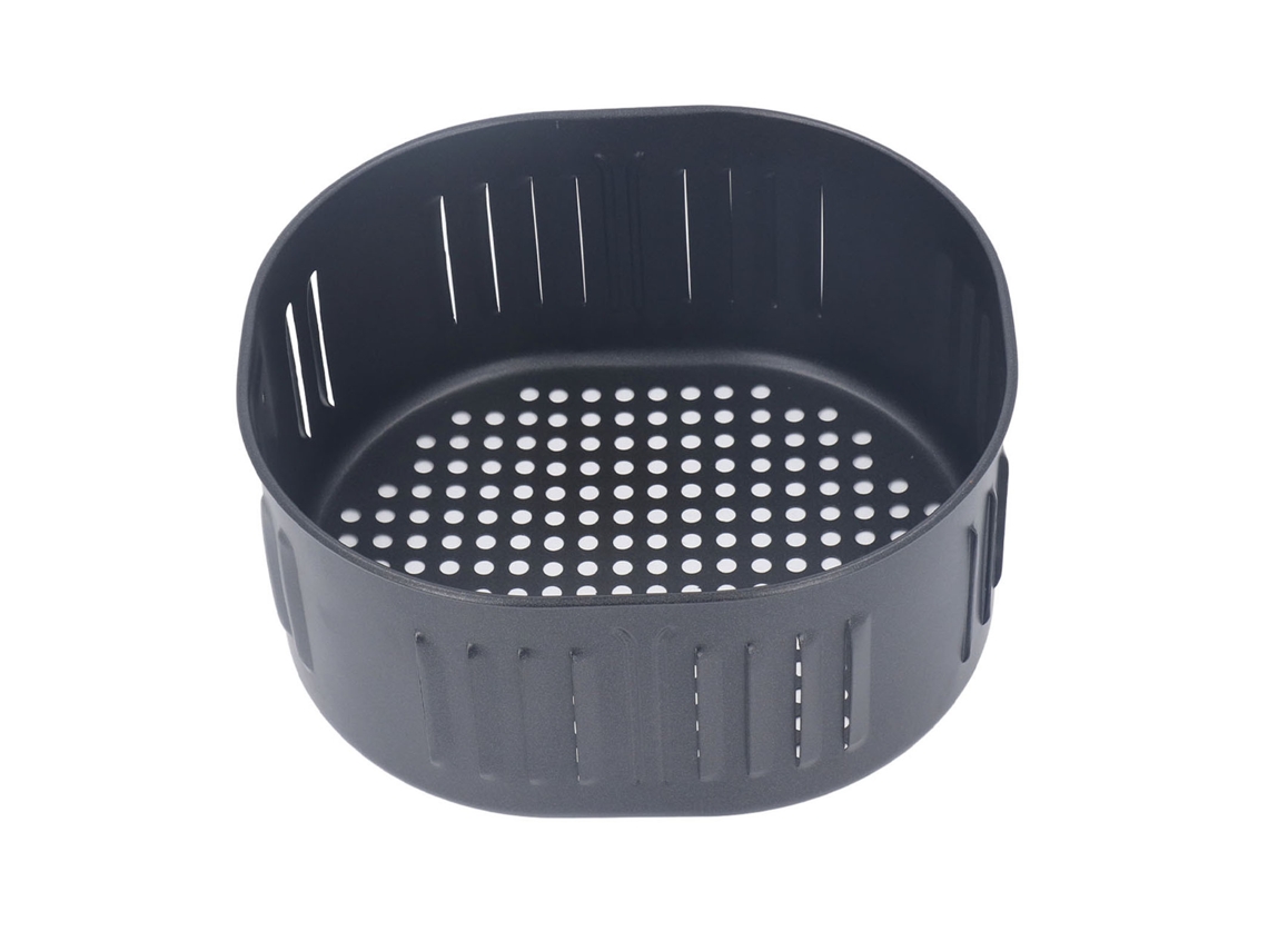 Cesta De Repuesto Para Freidora De 5,5 Litros, De Acero Inoxidable, Antiadherente, Negra, Para Hornear Y Escurrir El Aceite.