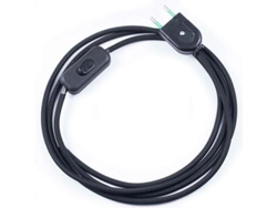 Cable Textil Con Interruptor Y Enchufe 2X075mm 2M LEDBOX