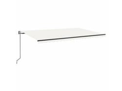 Maison Exclusive - Toldo Automático Con Led Y Sensor De Viento Crema 500x300 Cm