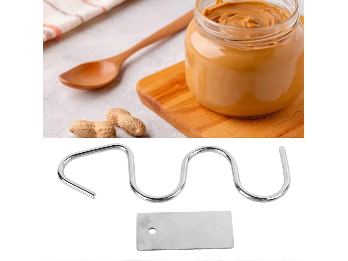 Batidora de mantequilla de cacahuete de acero inoxidable con raspador para panes, pasteles, galletas y ensaladas. Nostalgia88