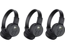 3 Auriculares Portátiles Con Radio Fm Y Receptor Recargable Para Reuniones, Trabajo Diario, Senderismo Y Jogging.