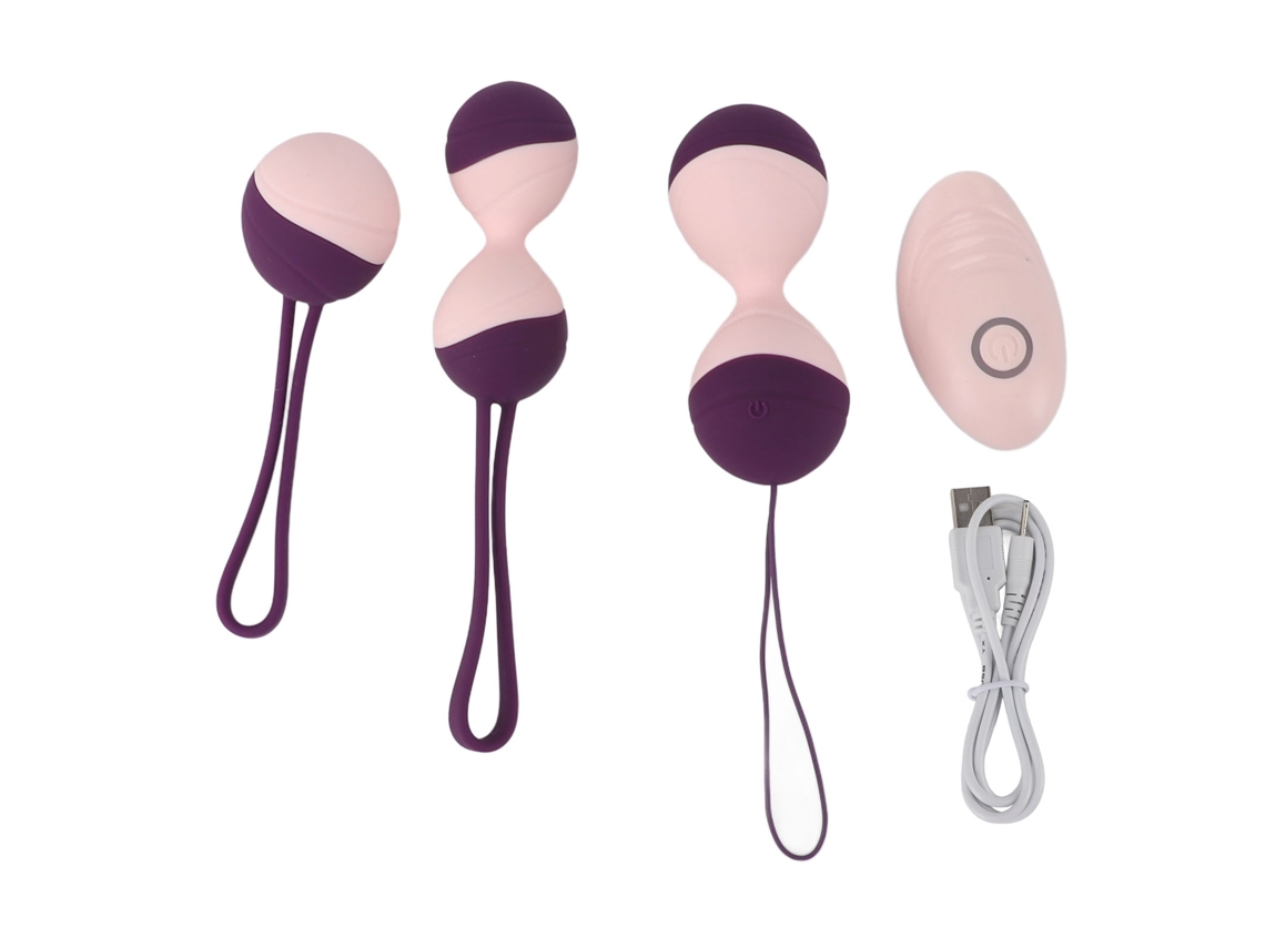 Kit De 3 Pelotas De Ejercicio Para Fortalecer El Piso Pélvico Para Mujeres Con Control Remoto Inalámbrico