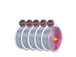 Filamento para impresora 3D, cuatro colores, acabado brillante, Bkgyrdyl, 5 rollos OEM