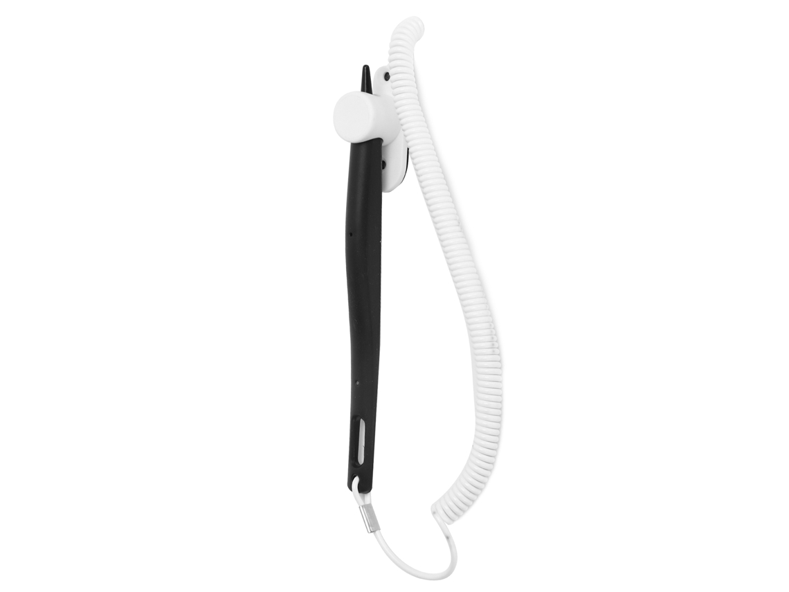 Lápiz óptico de alta sensibilidad con base de cordón elástico para pantalla táctil resistiva, luz dorada.