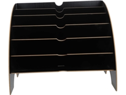 Elegante Organizador De Escritorio De Madera Con Soporte Para Documentos De Varios Niveles Y Soporte Para Papel A4.