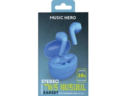 Auriculares SBS Music Hero (Bluetooth True Wireless - Autonomía: hasta 16 horas - Azul)