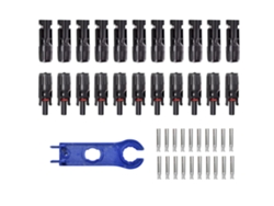 Conectores Solares, Adaptador De Corriente Para Conectores De Cable Solar, Kit De Cableado Impermeable Con