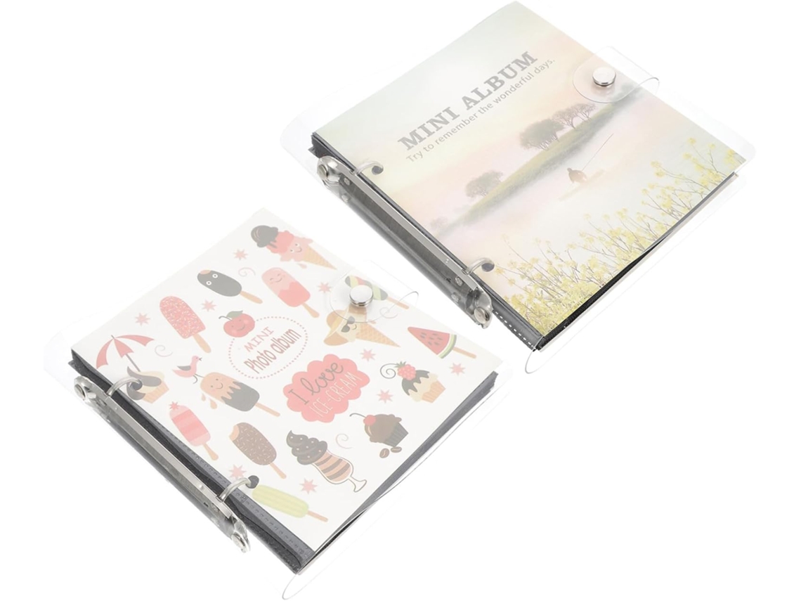 Porta Álbumes De Fotos De 2 Piezas, Libros Para Tarjetas, Tarjeteros, Mini Libro