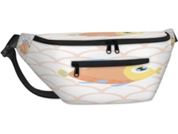 Bolso bandolera Tropicallife con estampado de escamas de pez, 38 x 25 x 19 cm, diseño impermeable.