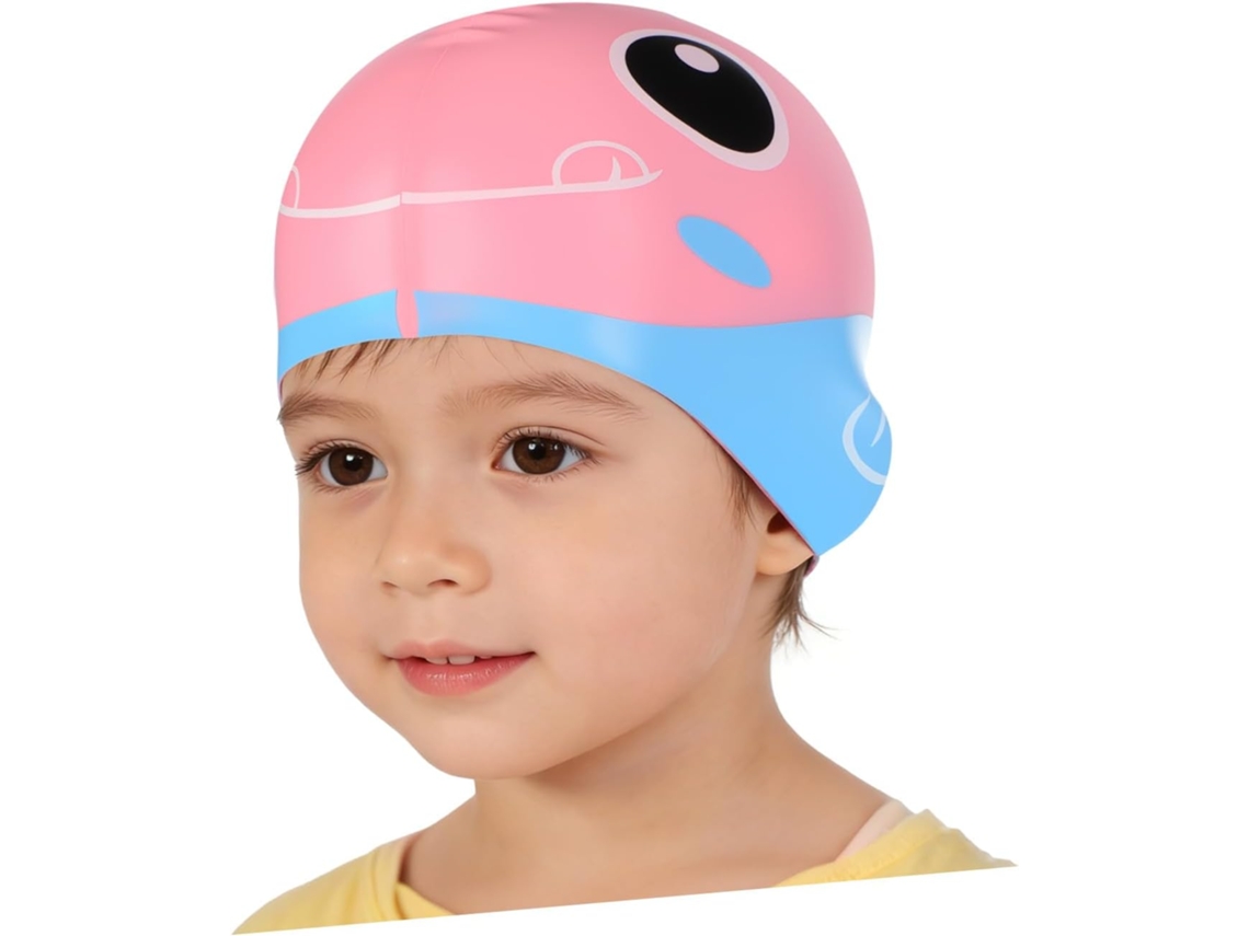 Gorro de natación de silicona impermeable