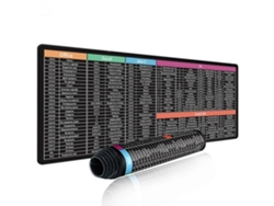 Alfombrilla de ratón extensible para teclado y ratón, con atajos para juegos, base de goma grande y extendida para uso doméstico. Chennnls