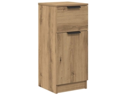 Maison Exclusive - Aparador Madera De Ingeniería Roble Artisian 30x30x70 Cm