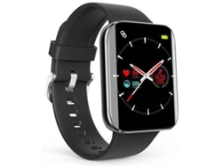 Reloj inteligente deportivo Bestvite con pantalla curva de 1.69 pulgadas, monitor de sueño, frecuencia cardíaca total, resistente al agua (negro)