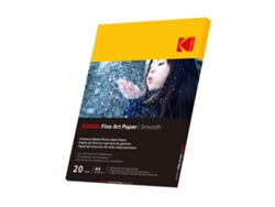 Papel Fotográfico KODAK Fine Art Liso A4 230 G/M² Blanco Paquete 20 Hojas
