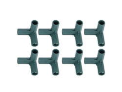 8 Conectores Trifásicos Para Soporte De Plantas, Unión De Estacas Trepadoras, Accesorio De Jardín.
