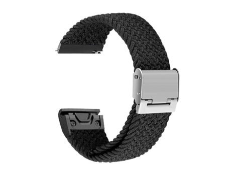 Pulsera Trenzada Flexible para Garmin Tactix 7 Edición Estándar Negra VEANXIN
