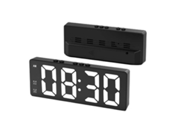 Despertador electrónico recargable simple LED, hecho de ABS RNEMITERY