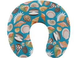 Almohada Viaje Forma Concha Espuma Viscoelástica Viscoelástica Fácil Relajación Cómodos Familia.brfácil