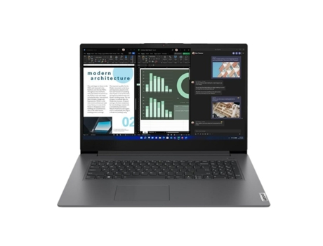 Laptop LENOVO V17 G4 (Gris - 16 GB RAM - 512 GB SSD - 17,3 - QWERTY - Intel Core i5)
