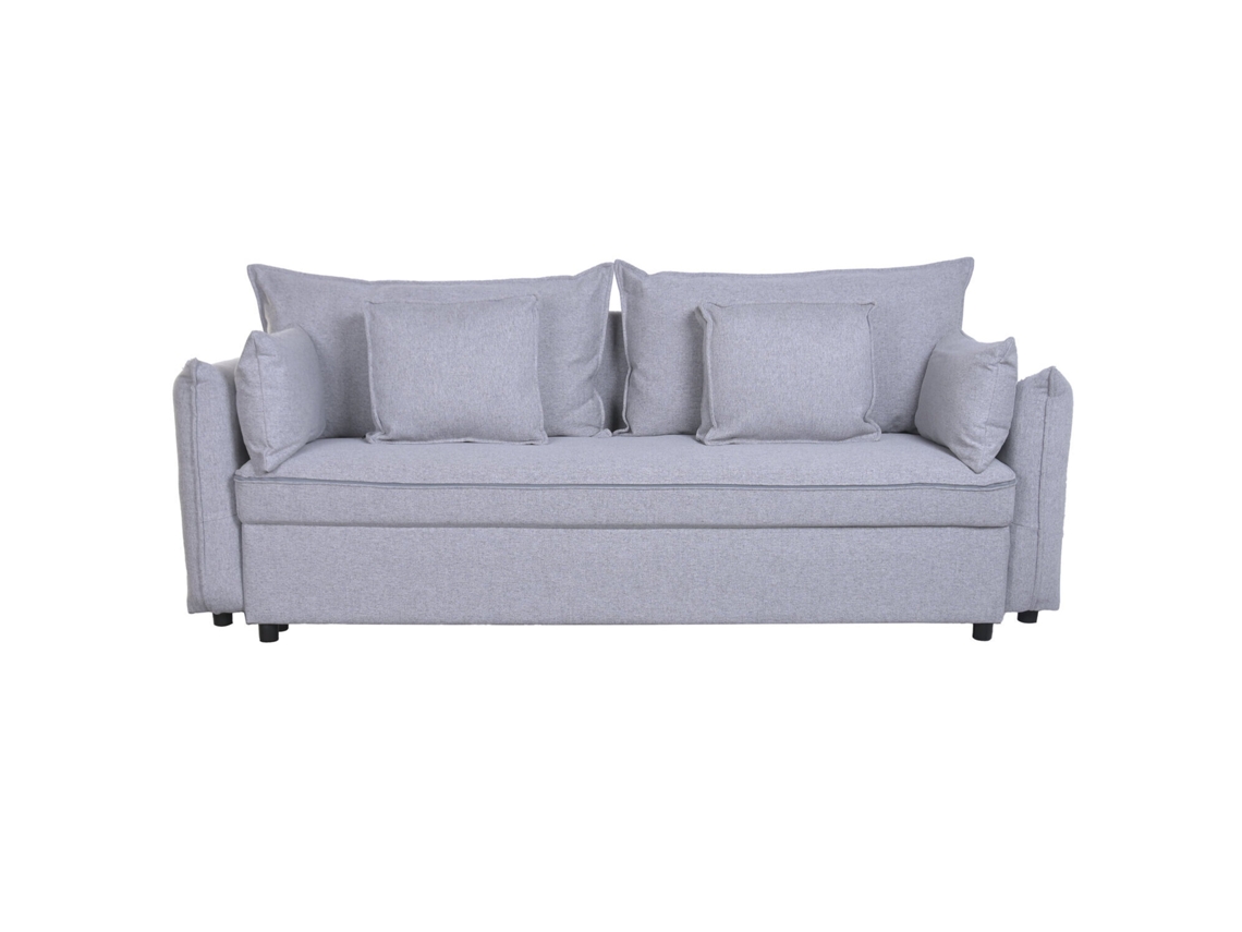 Sofá cama de poliéster con estructura de madera, 224x85x95cm