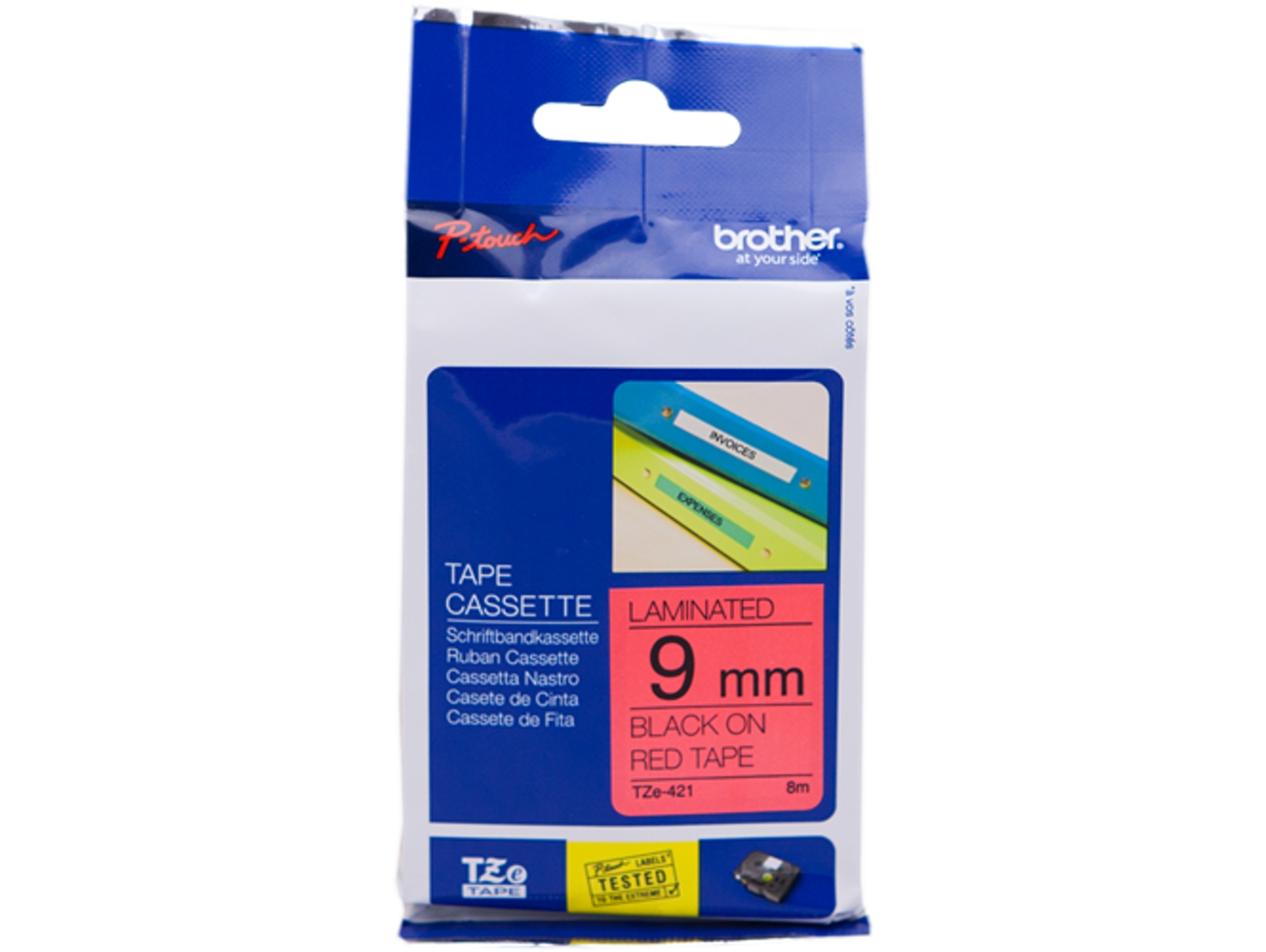 Cinta BROTHER TZe421 laminada