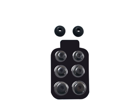 Almohadillas de silicona para auriculares Beats X, urbeats 3.0 Negro