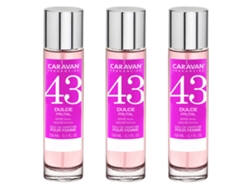 3x CARAVAN Perfume de Mujer Nº43 - 150ml