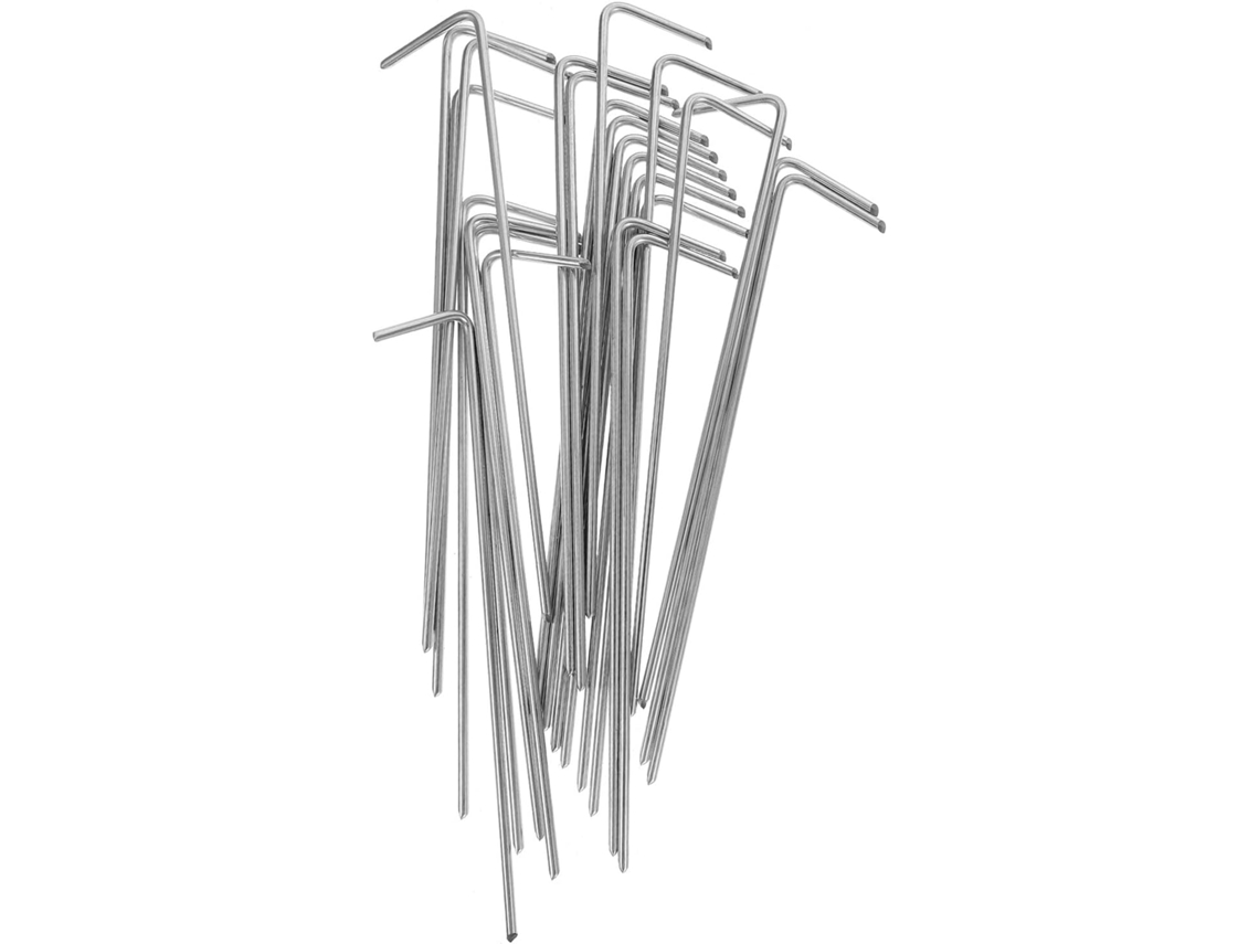30 estacas de aluminio para anclaje al suelo, ideales para tiendas de campaña, playa y jardín.