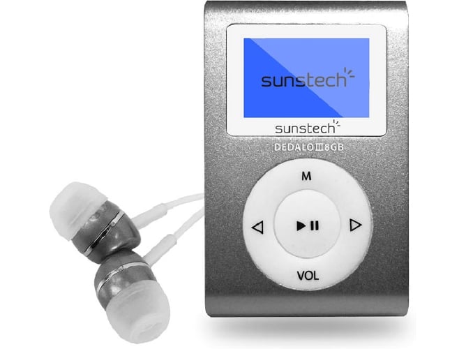 Reproductor MP3 SUNSTECH Dedalo II 8 GB Gris