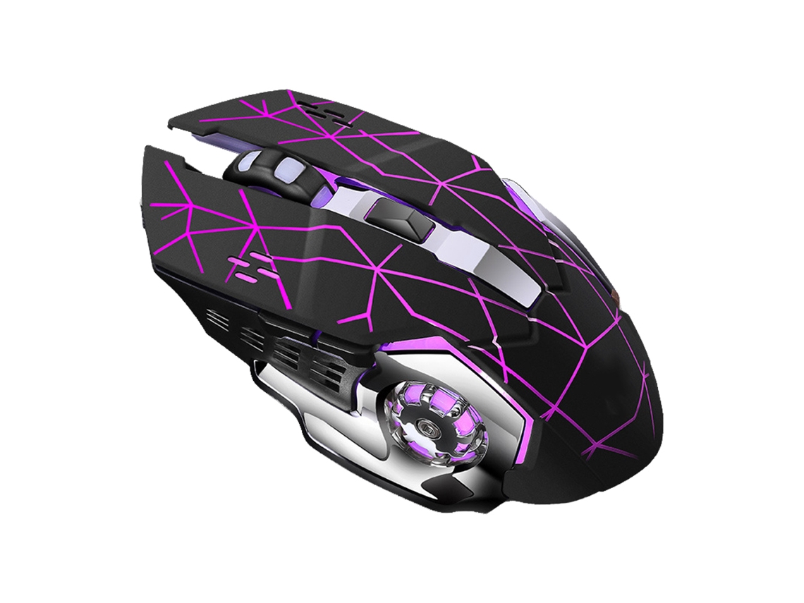 Mouse Sem Fio Gamer X8 Recarregável Led Silencioso 1800dpi Ergonomico Usb Para Pc