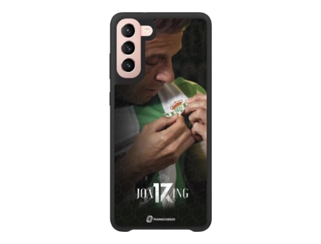 Funda Móvil Oficial Real Betis Fc para Samsung Galaxy S22 PHONECASES3D Piel Sintética Negro