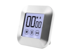 Temporizador de cocina digital con pantalla táctil, pantalla LCD, magnético, alarma sonora y soporte para huevos